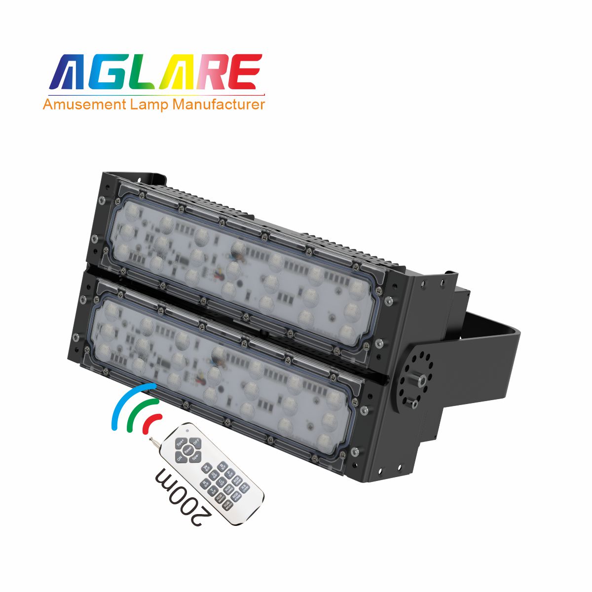 100W LED彩色泛光灯 RGB投光灯带？？？？？仄